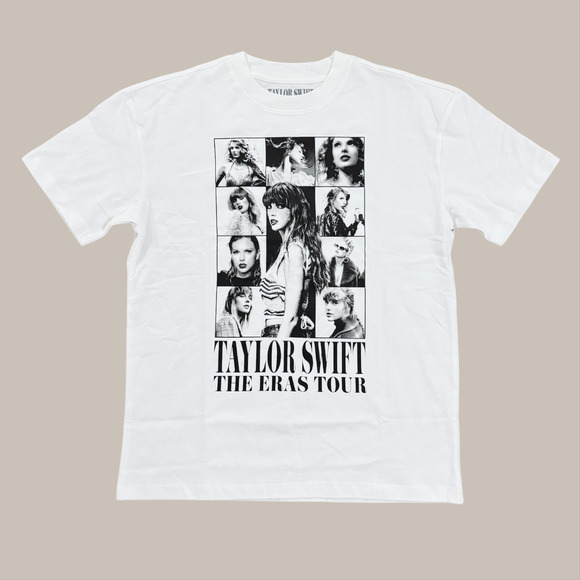 NEW Taylor Swift THE ERAS TOUR White Short Sleeve T-Shirt sz Large Official Tee - Picture 4 of 5